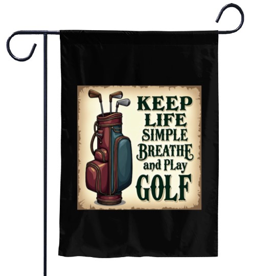 Golf Breath and Play Golf Garden Flags