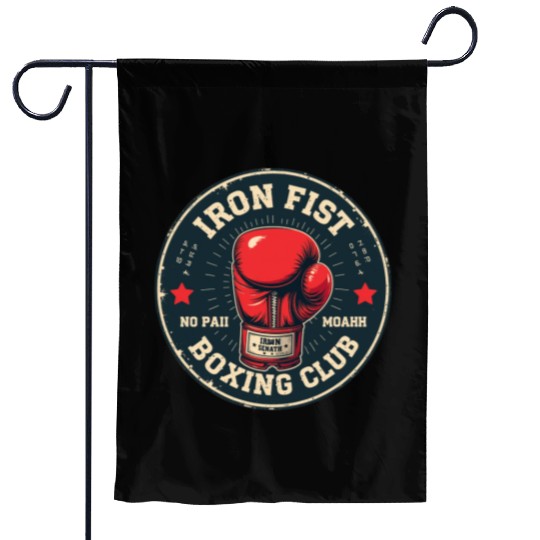 Vintage Boxing Club Training Garden Flags