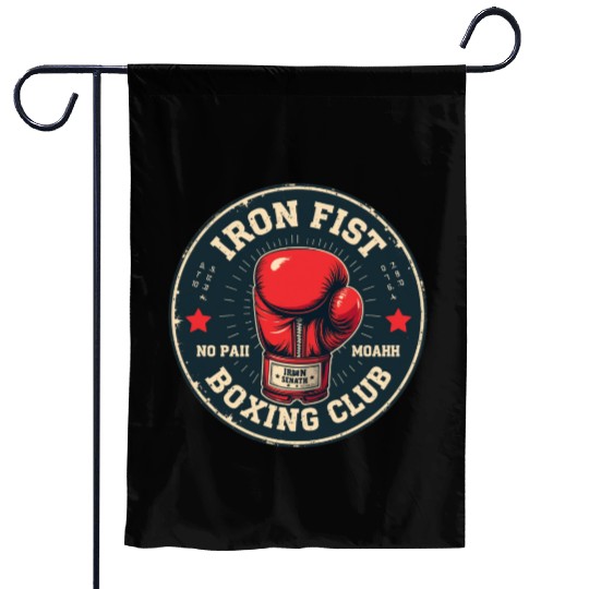 Vintage Boxing Club Training Garden Flags