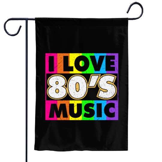 Retro 80s Style design – Perfect for Nostalgia Fa Garden Flags
