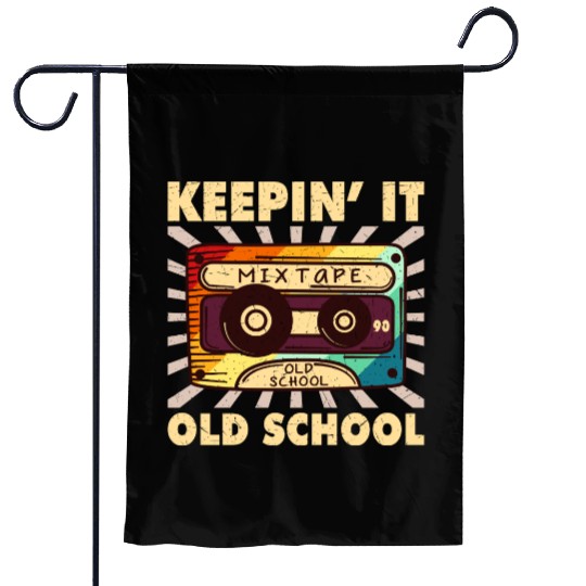 Retro 80s Style design – Perfect for Nostalgia Fa Garden Flags