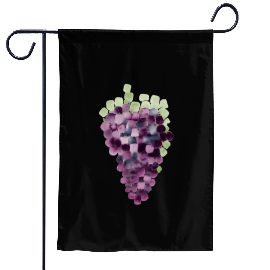 Grape Mosaic Garden Flags