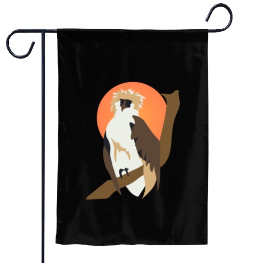 monkey- eating eagle Garden Flags