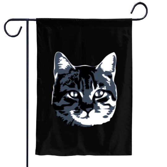 Cat Lover Realistic Pet Face Cute Cool Kitten Head Garden Flags