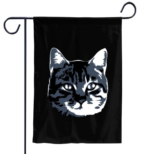 Cat Lover Realistic Pet Face Cute Cool Kitten Head Garden Flags