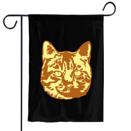 Cat Lover Realistic Pet Face Cute Cool Kitten Head Garden Flags