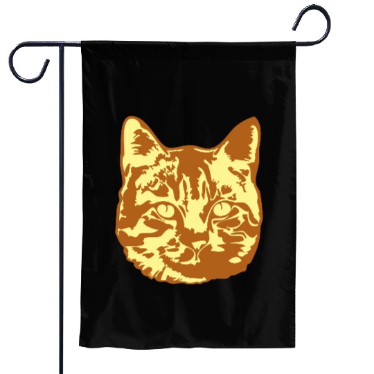 Cat Lover Realistic Pet Face Cute Cool Kitten Head Garden Flags