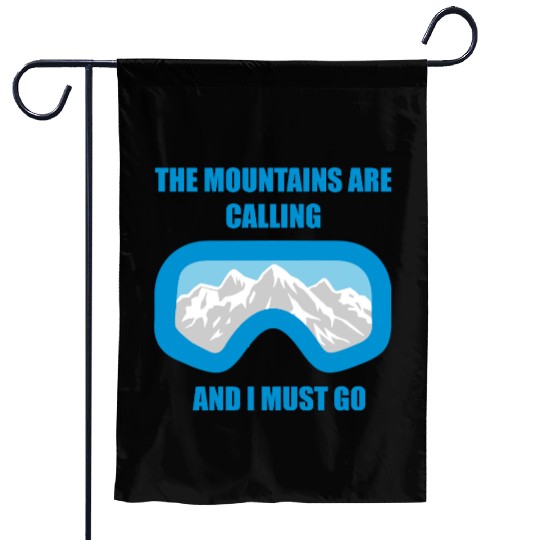 The Mountains are calling Garden Flags