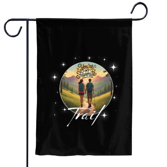 Love on the Trail: A Valentine's Hike Garden Flags