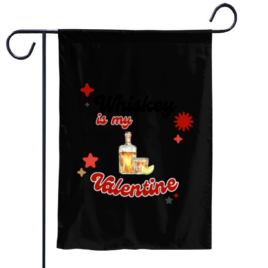 Whiskey Lover's Valentine's Design Garden Flags