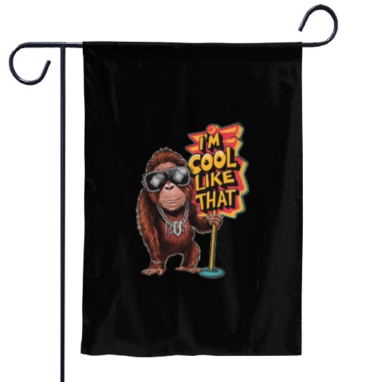 I m Cool like that Monkey Garden Flags