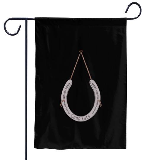 Horseshoe to bring you good luck Garden Flags