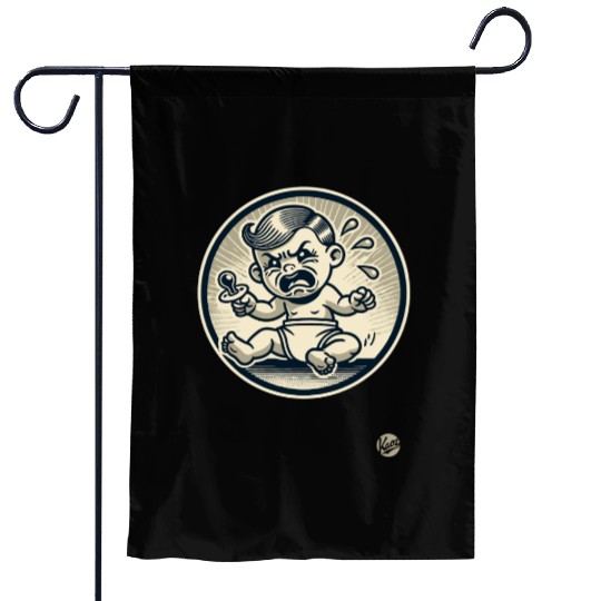 Spoiled Crybaby – Vintage Cartoon Garden Flags