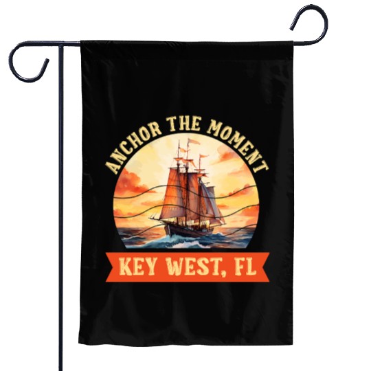 Florida Keys ANCHOR THE MOMENT KEY-WEST FL Garden Flags