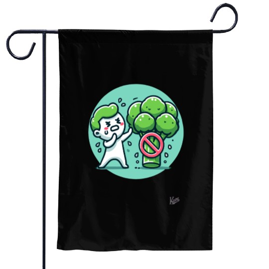 No Broccoli – Funny Anti-Veggie Design Garden Flags