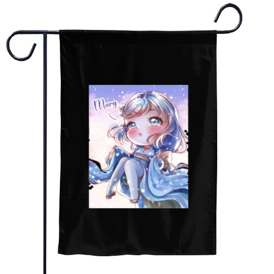 Legendary Chibi Mary Active Garden Flags