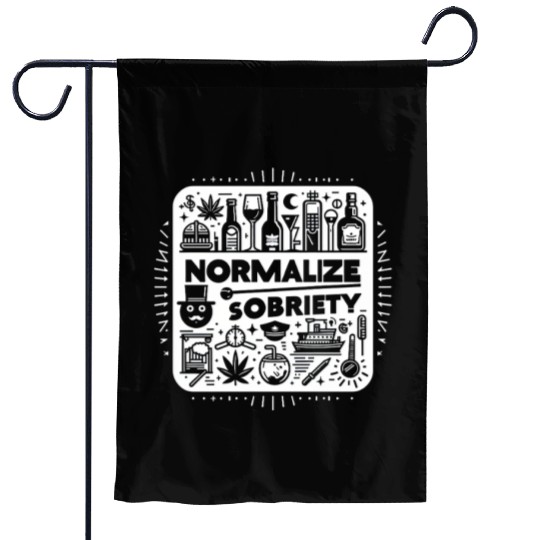 Normalize Sobriety 10 Garden Flags