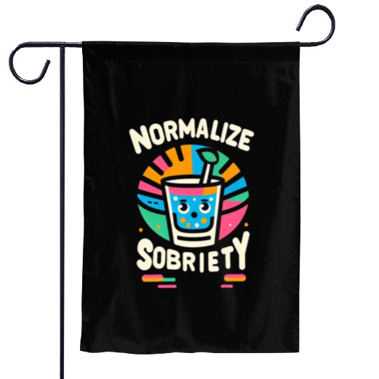 Normalize Sobriety 9 Garden Flags