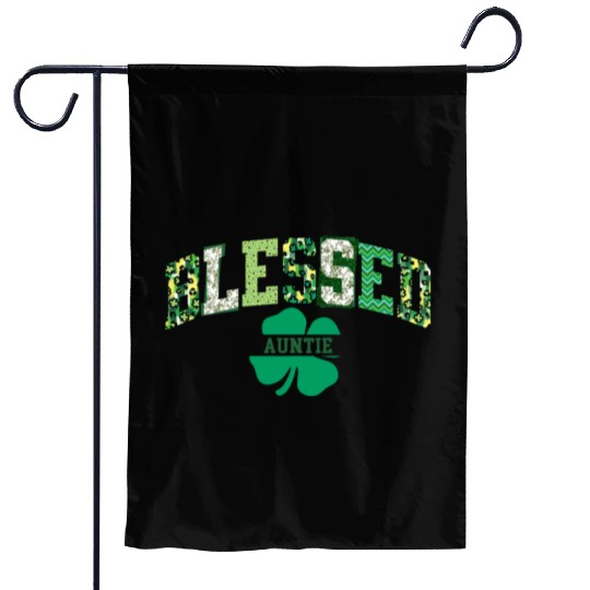 Blessed Auntie St Patricks Day Spring and Summer Garden Flags