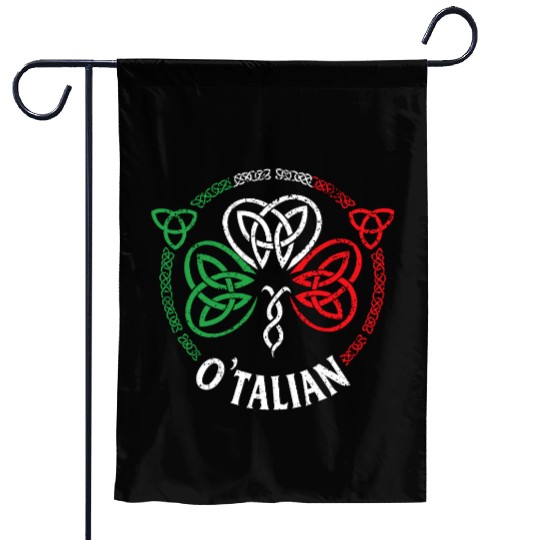 O'talian St Patricks Day Italian Italy Flag Italia Garden Flags