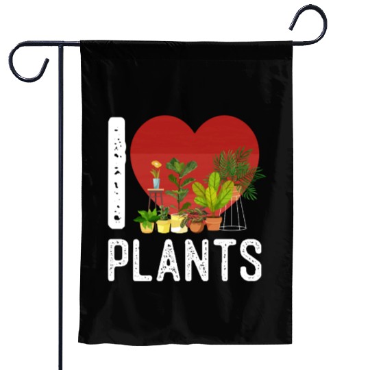 Plant Lover Gardening Heart I Love Garden Flags