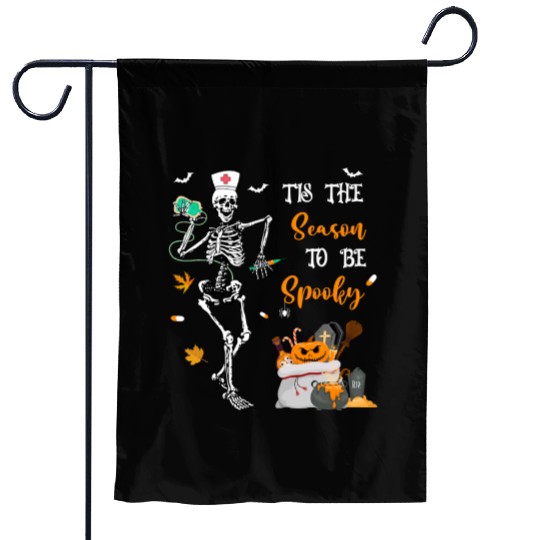 Tis The Season To Be Spooky Nurse Garden Flags