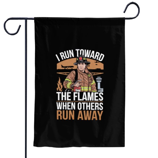 Airport Firefighter Fire Rescue Fireman Firewoman Garden Flags