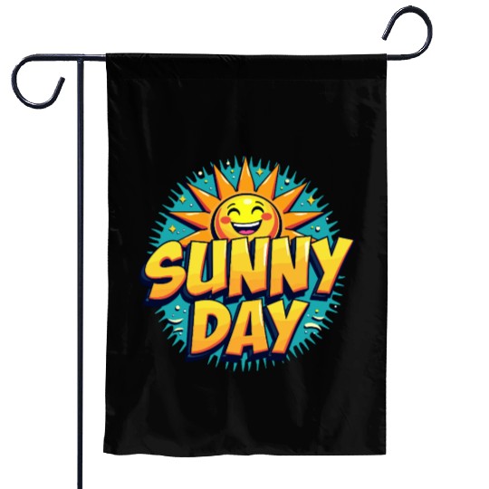 Sunny Day Sun Summer Vacation Garden Flags