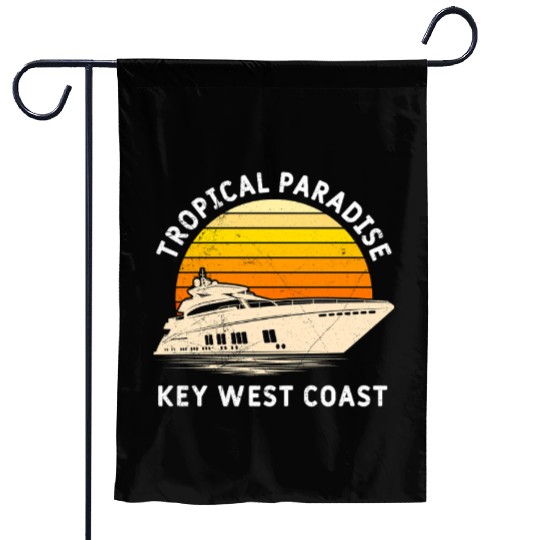 Florida TROPICAL PARADISE KEY-WEST COAST Garden Flags