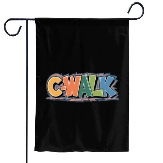 C-Walk Graffiti style typography Garden Flags