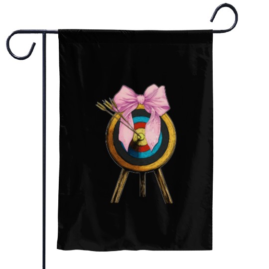 Coquette Bow Archery Archer Bow and Arrow Garden Flags