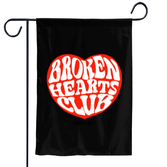 Broken Hearts Club Garden Flags
