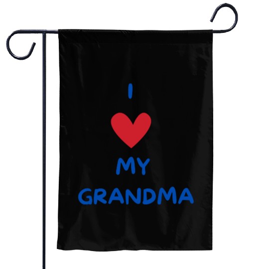 I Love My Grandma Garden Flags