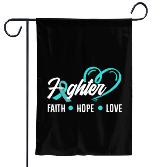 PTSD Awareness Faith Hope Love Fighter Garden Flags
