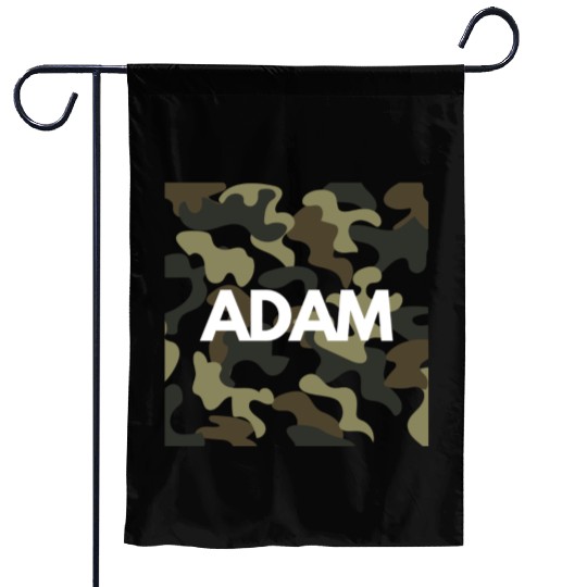 Adam Name Garden Flags Men Good Quality Camouflage