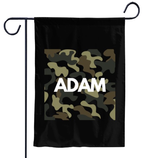 Adam Name Garden Flags Men Good Quality Camouflage