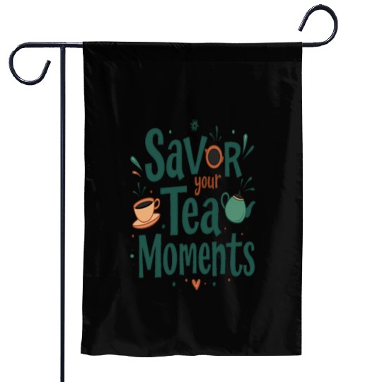 Savor Your Tea Garden Flags