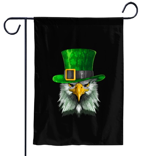 Lucky Bald Eagle St. Patrick’s Day – Irish Pride Garden Flags