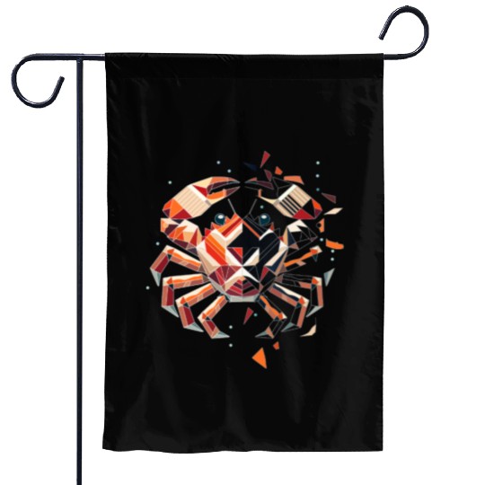 Crab Motif - Fragile Beauty of the Sea Garden Flags