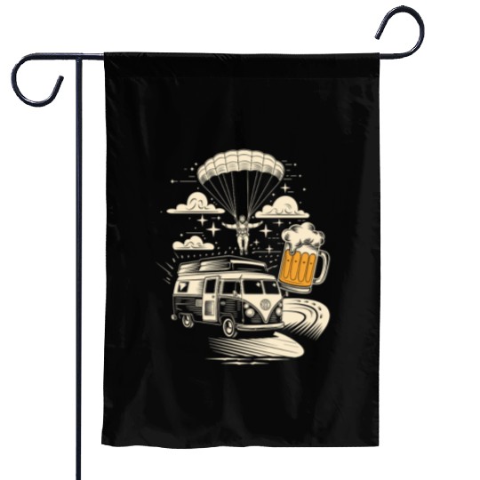 Skydive & Road Trip | Adventure & Freedom Garden Flags