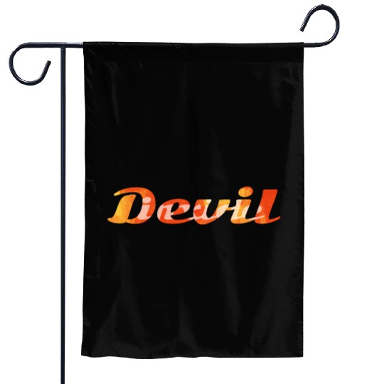 DEVIL INXIDE Garden Flags