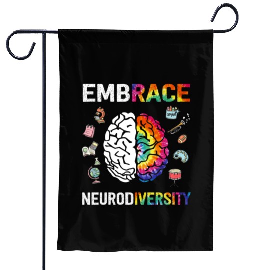 Embrace Neurodiversity Autism Awareness Garden Flags