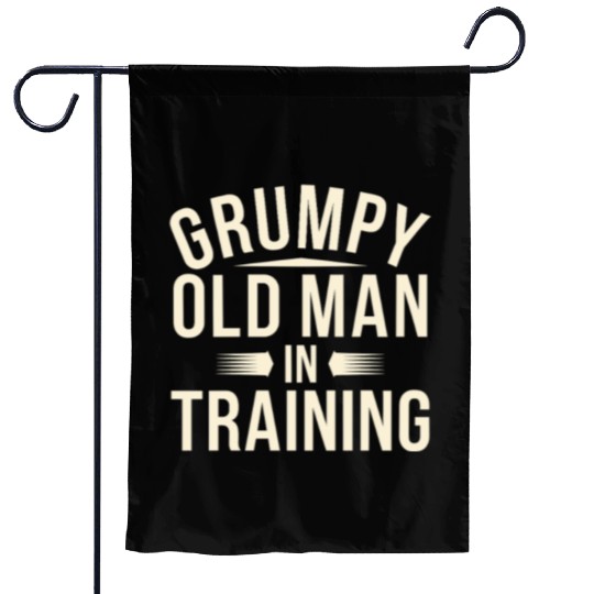 Grumpy Old Man Garden Flags