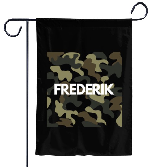 Frederik Name Garden Flags Men Good Quality Camouflage
