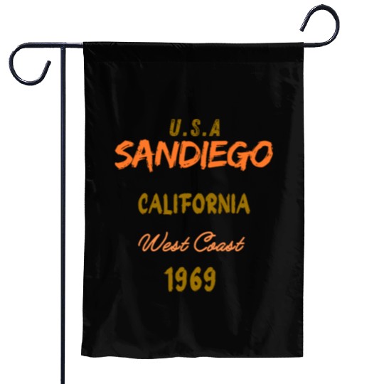 San Diego West Coast California America History Garden Flags