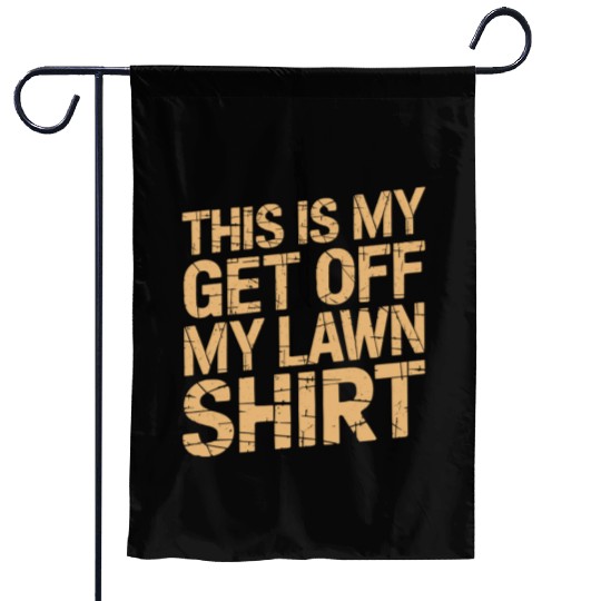 Grumpy Old Man Garden Flags