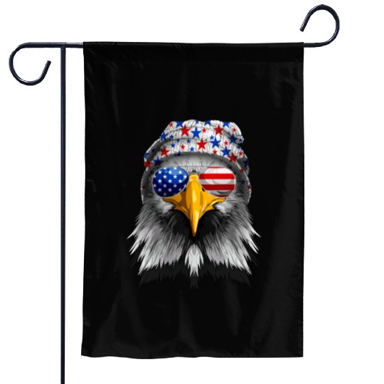 American Flag Patriotic Eagle 4th of July Garden Flags