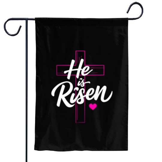 He is Risen Garden Flags