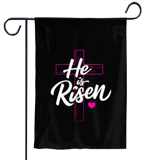 He is Risen Garden Flags