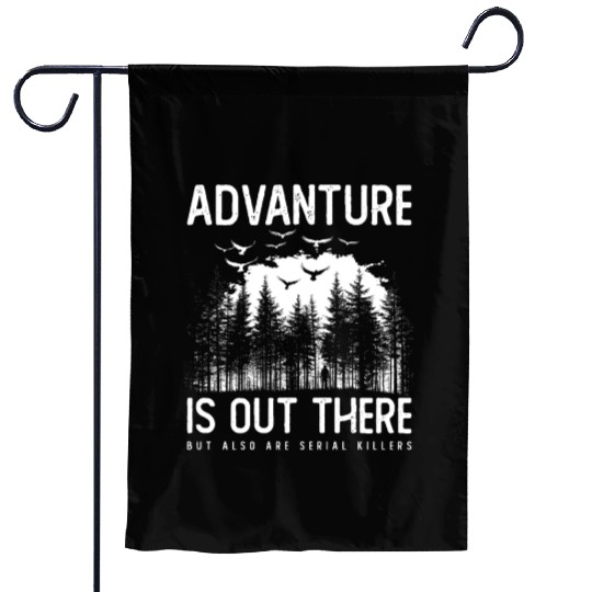Crime Serial Killer True Crime Satire Hiking Garden Flags